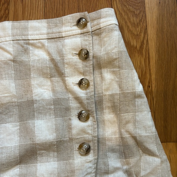Madewell Linen-Blend Tulip-Hem Mini Skirt: Undyed Edition - Picture 5 of 9